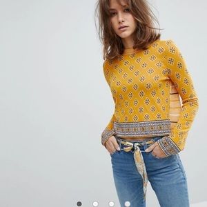 Free People New Age crew neck sweater top